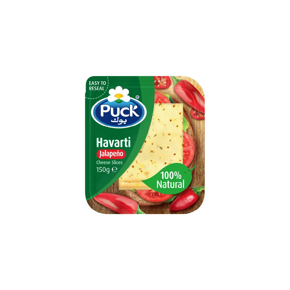 Puck Havarti cheese slices with natural ingredients 150 g