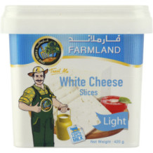 جبنة بيضاء شرائح لايت 420 جم