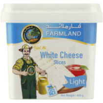 Farm Land White Cheese Sliced Light 420 g