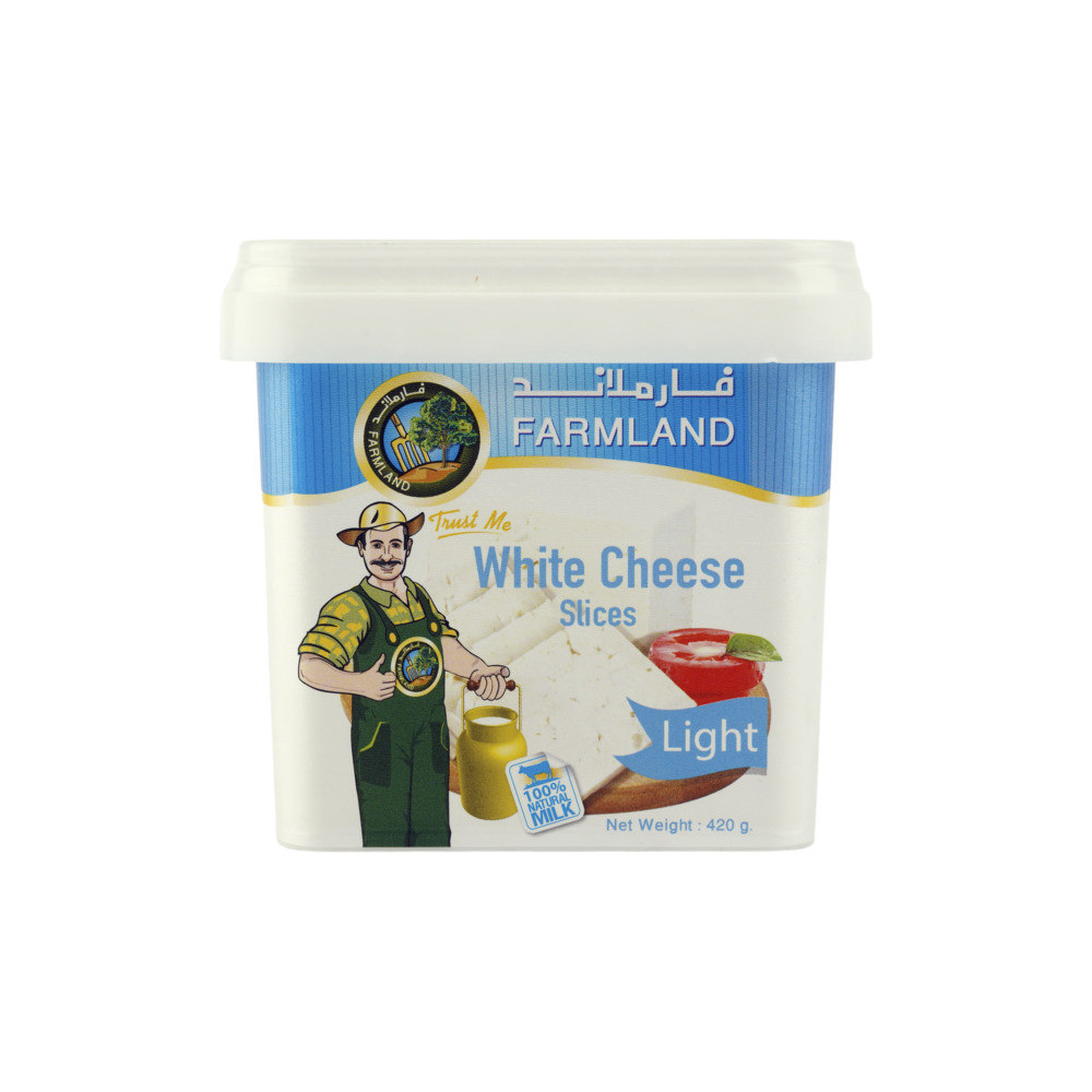 Farm Land White Cheese Sliced Light 420 g