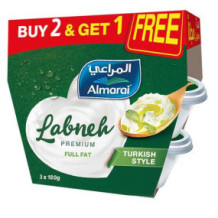 Almarai Premium Labneh Turkish Style 180g 2+1 free
