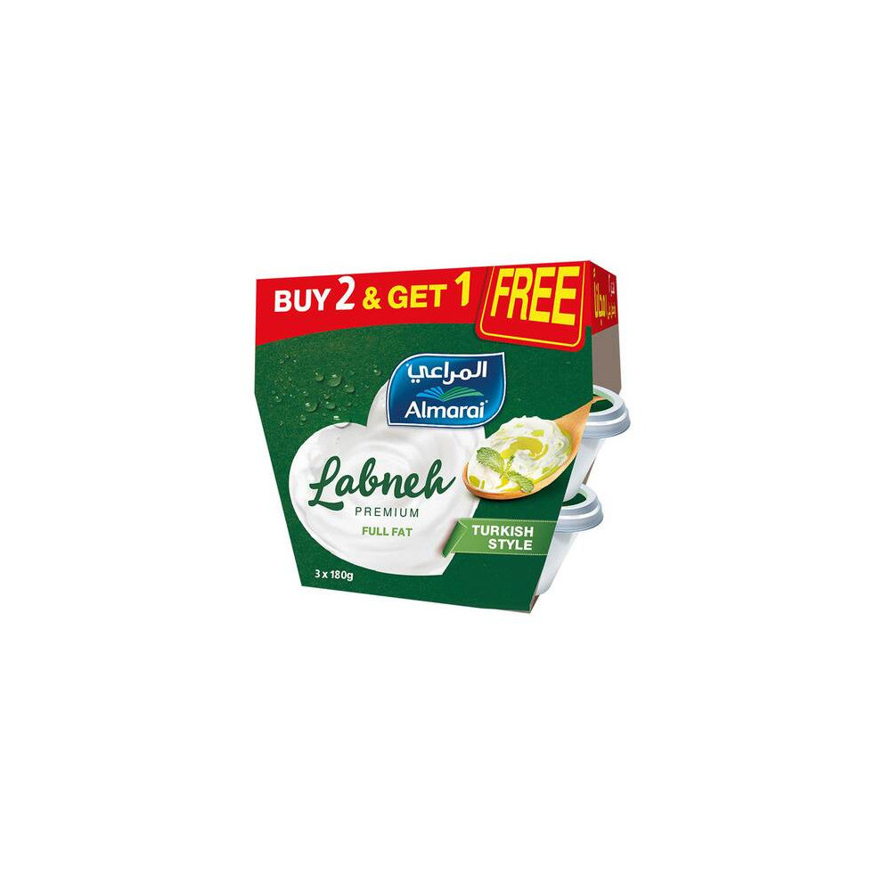Almarai Premium Labneh Turkish Style 180g 2+1 free