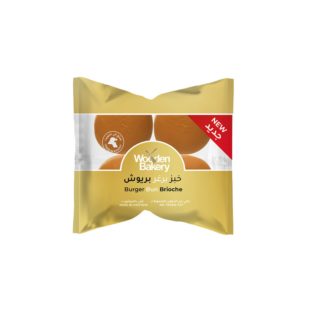 Brioche burger buns 260 g Wooden Bakery