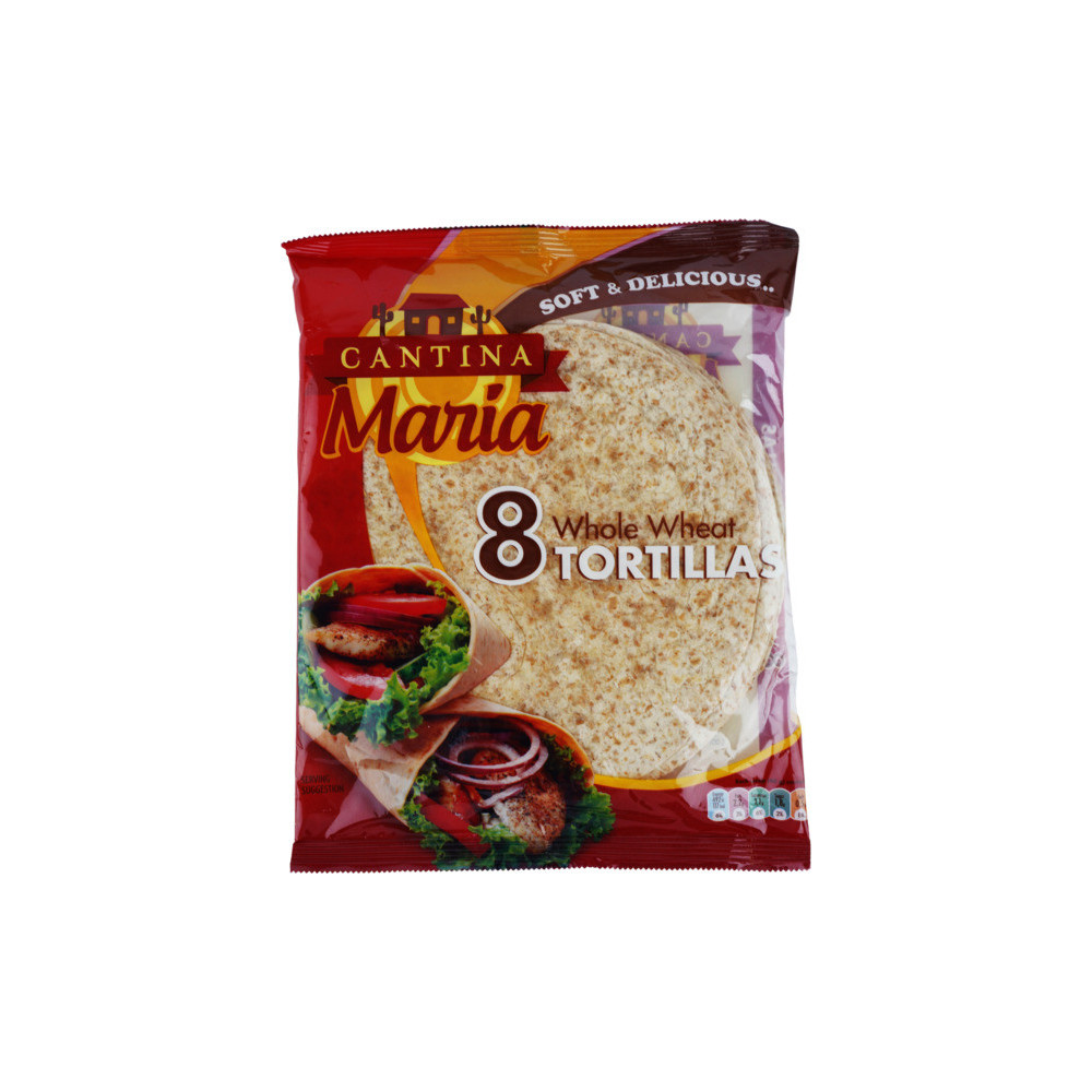 Cantina Maria 8 Whole Wheat Soft Tortillas 320G