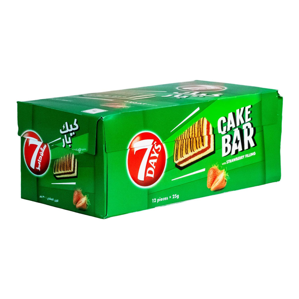 7Days Mini Strawberry Cake Bar, 12x25g