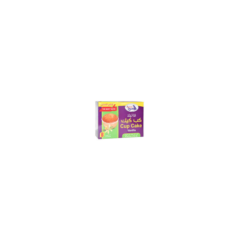 Al Faysal Vanilla Cupcake Filled with Vanilla Cream, 360g