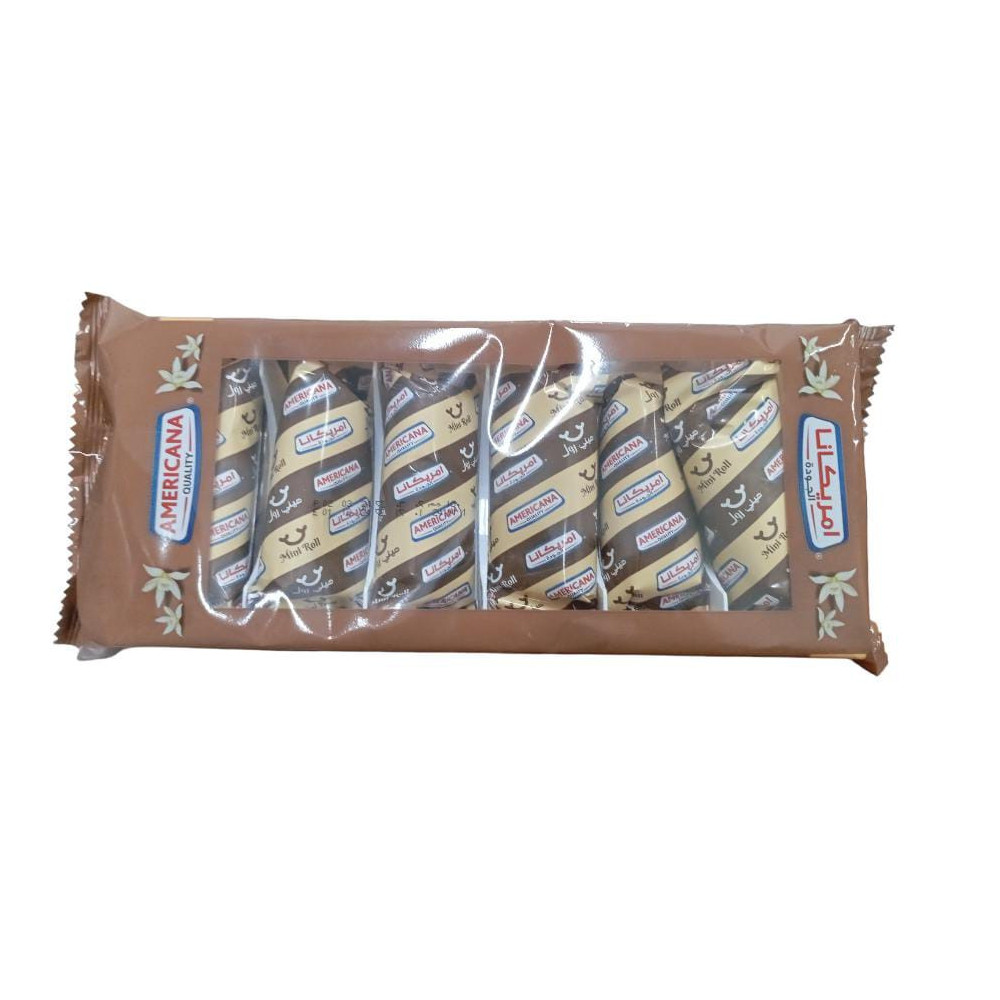Americana Mini Roll Topped with Chocolate Cream 150g.