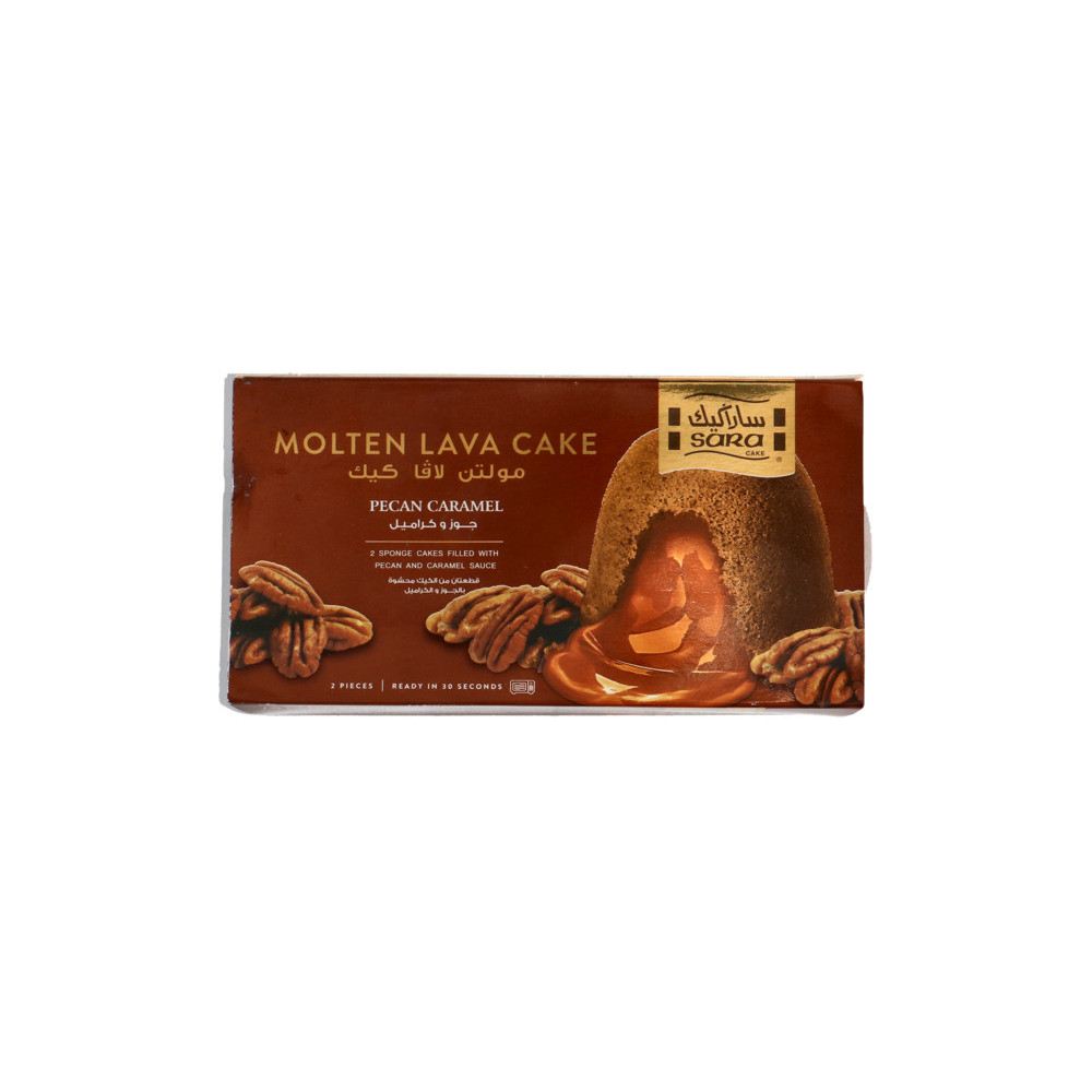 Sara Cake Molten Lava Pecan Caramel Cake, 2x190g