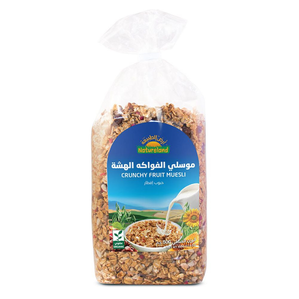 Organic Soft Fruit Muesli Natureland 500g Certified Organic 100%
