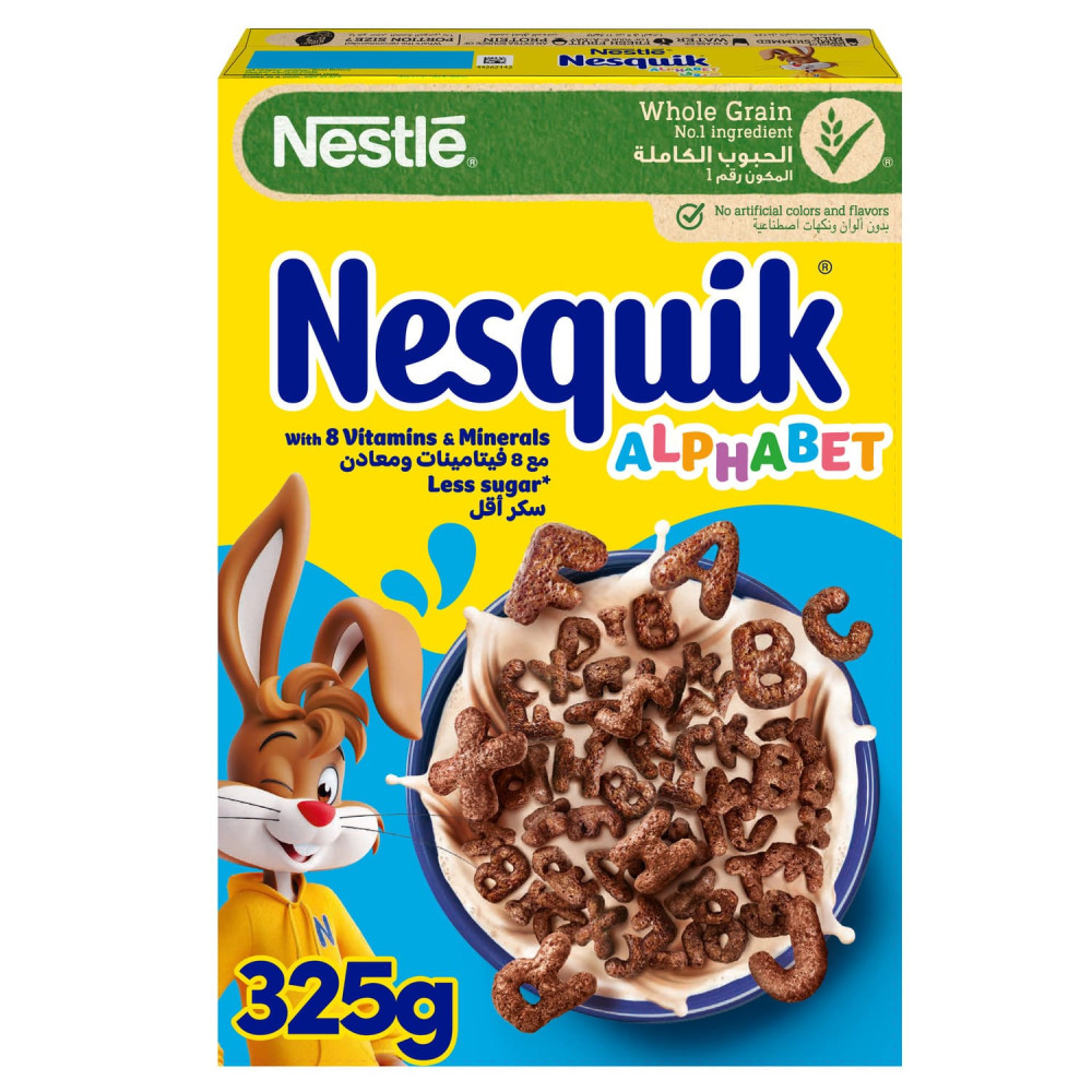 Nestle Nesquik Alphabet Whole Grain Cereal 325 g