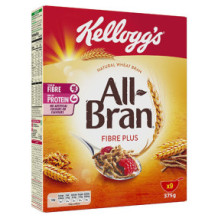 Kellogg's All Bran Fibre Plus cereal sticks 375g