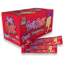 Sour Punk Candy Sticks Strawberry