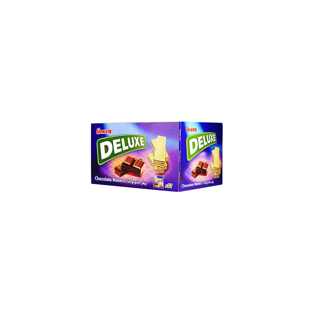 Ulker Deluxe Wafers with Chocolate 12x40g