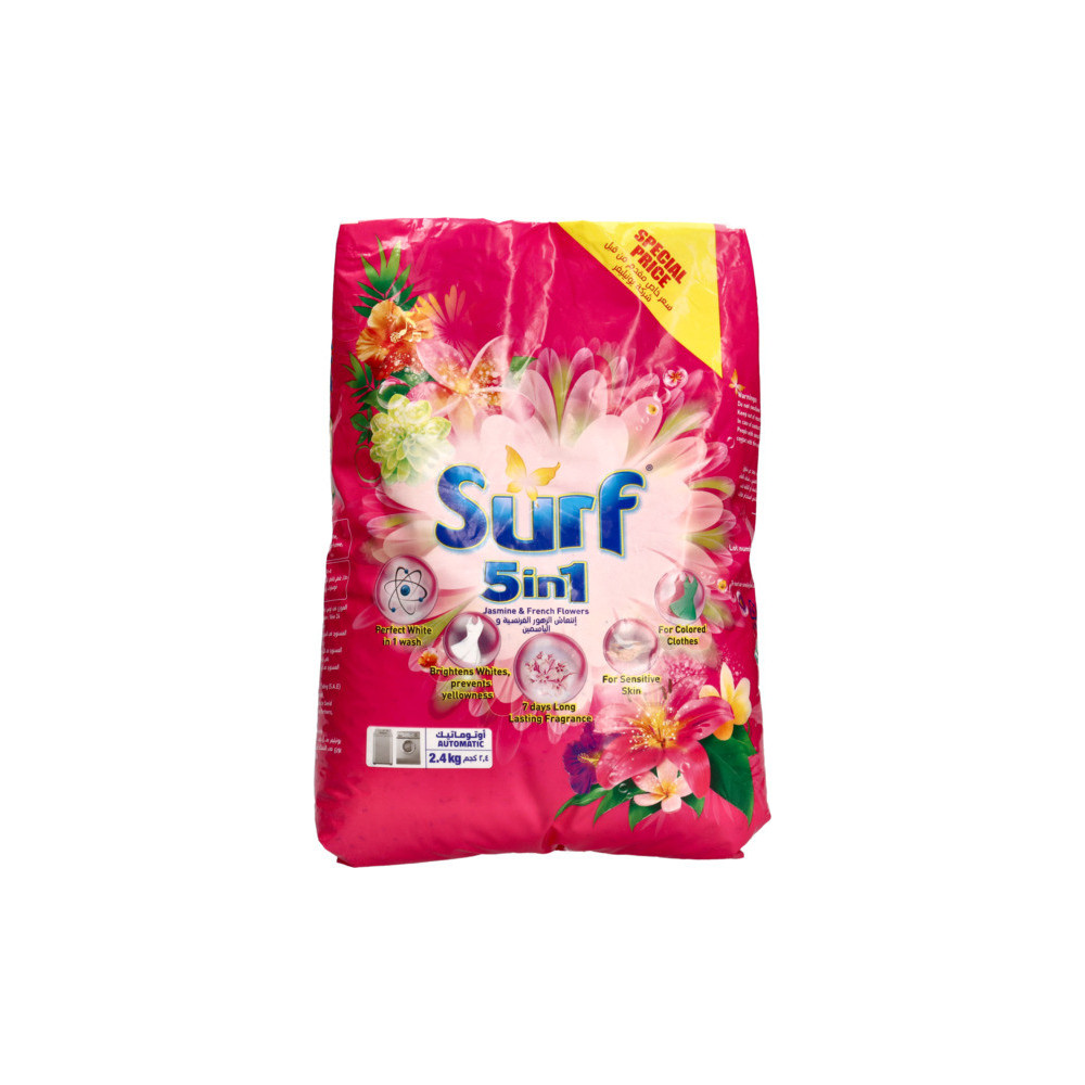 Surf Detergent 5in1 Automatic Jasmine 2.4Kg