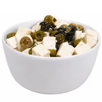 Feta cheese cut with olive oil 1 kg