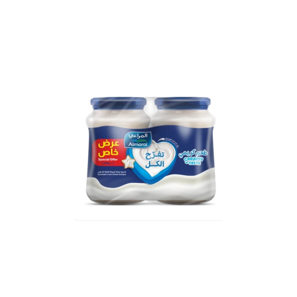Almarai Regular Cups Cheese 500 gm 2 Pieces