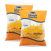 Al Forsan Grated Cheddar Cheese 200g 2 Pieces