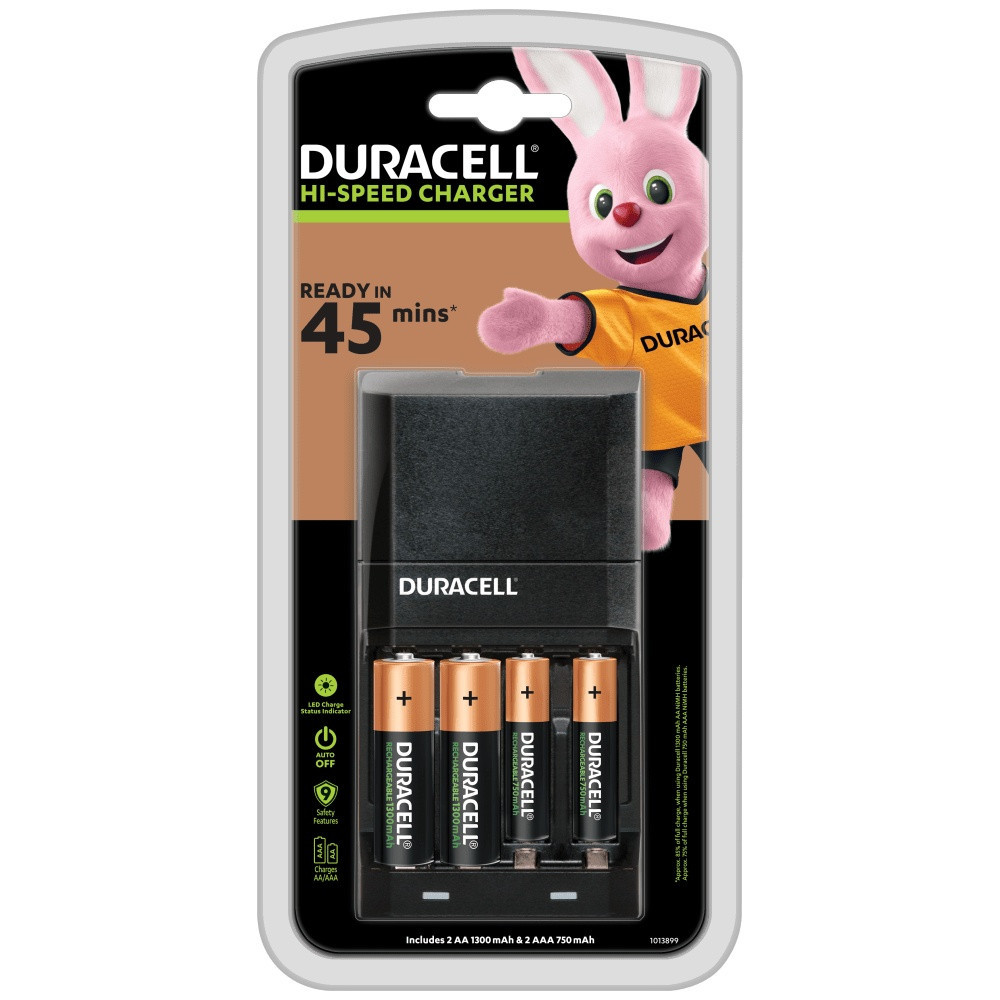 Duracell 45 Minute Battery Charger AAA+AA