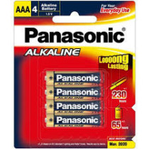 Panasonic Remote Batteries 4 Pcs AAA4