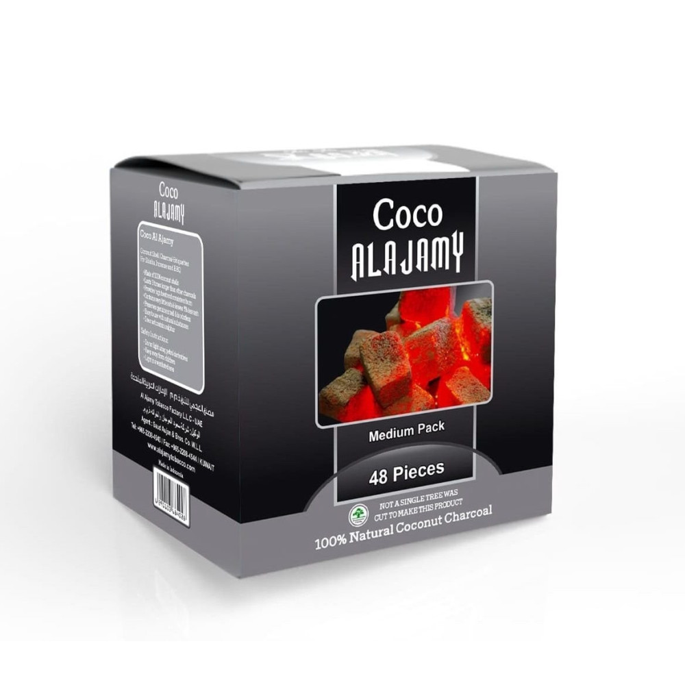 Coconut Charcoal Ajami 48 Pieces