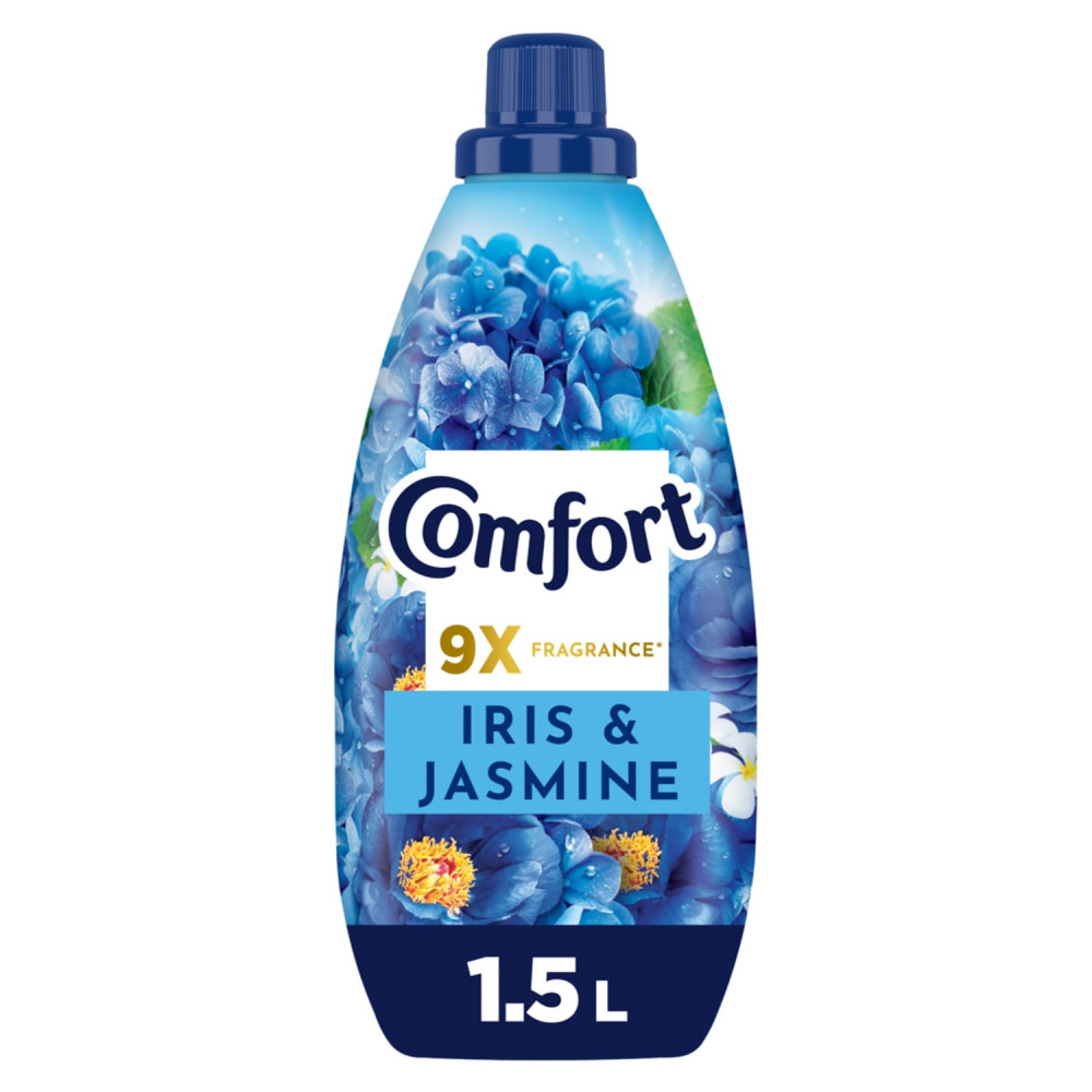 Comfort Concentrate Fabric Softener Iris & Jasmine 9x fragrance 1.5 Litres