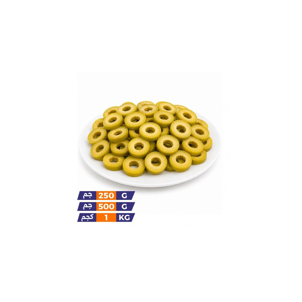 Green olives, sliced 1 kg