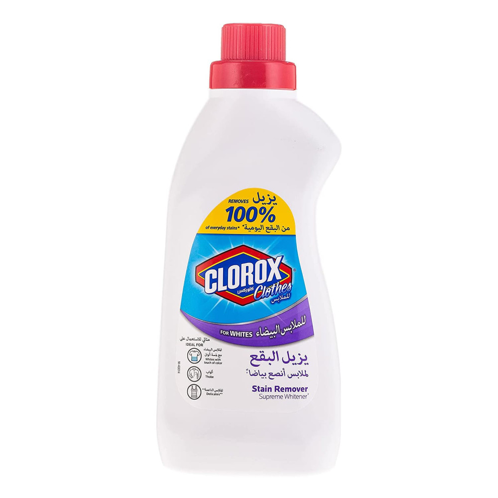 Clorox Liquid Stain Remover Supreme Whitener For White Clothes 900 ml