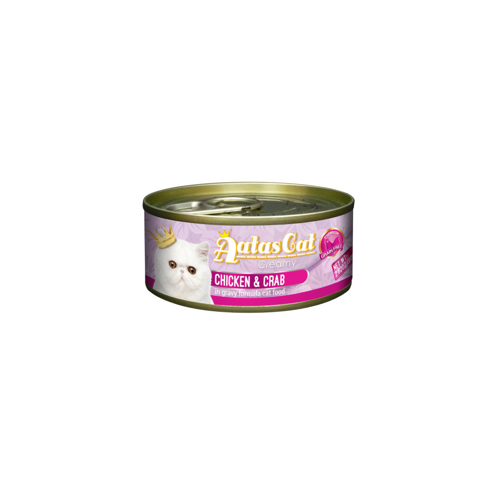 Atas Cat Eating Chicken & Sal Cans 80 Gm