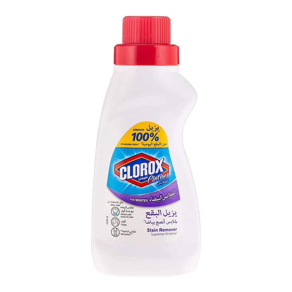 Clorox Liquid Stain Remover Supreme Whitener For White Clothes 500 ml