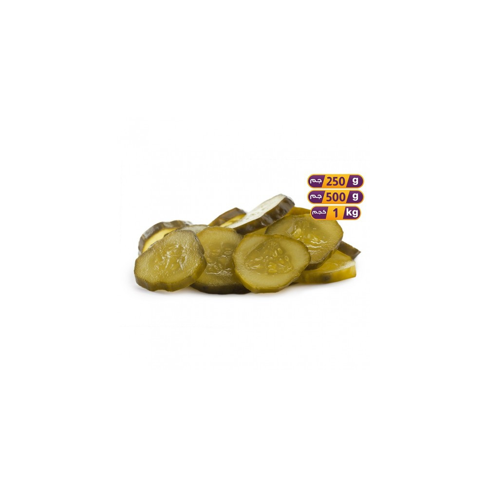 Pickled cucumber slices hamburger 1 kg