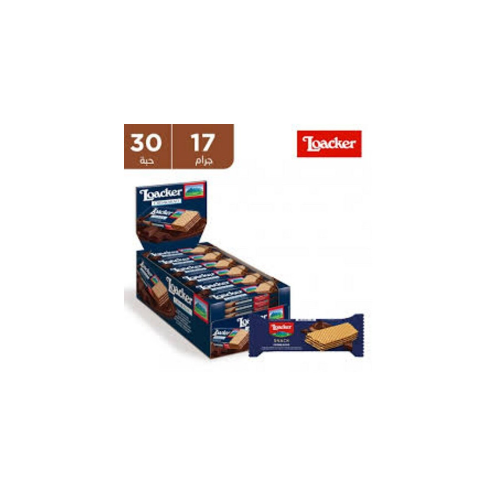 Loacker Crème Cacao Wafer 30x17.2Gm