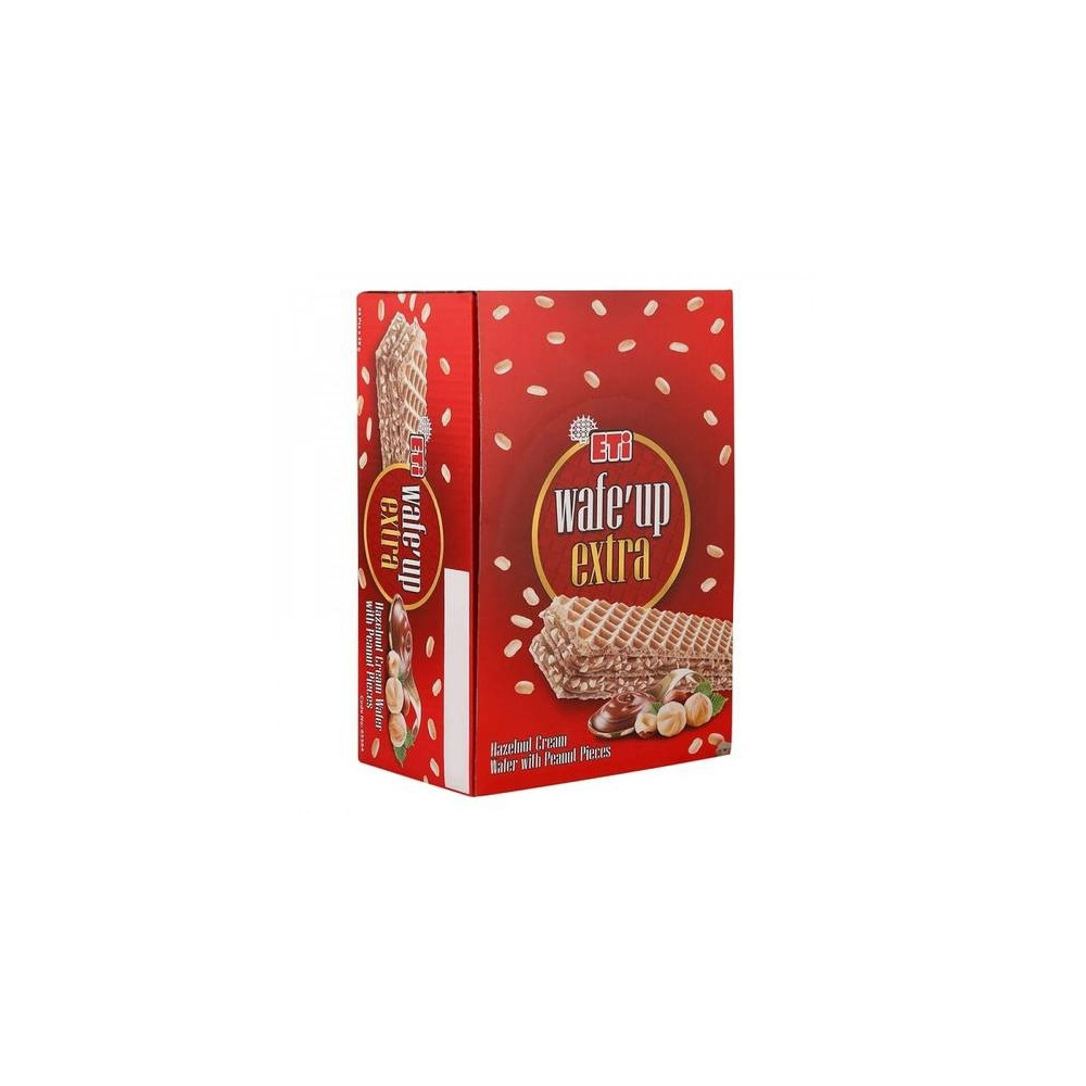 Eti Wafe'Up Extra Hazelnut Cream With Peanut Pieces Wafer, 29 Gm (Pack Of 24)