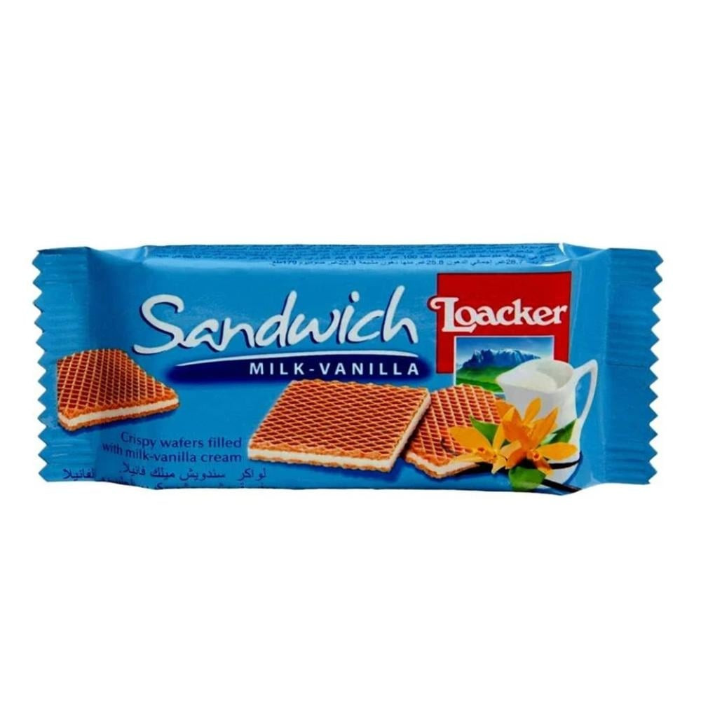 Loacker Sandwich Milk Vanilla 25x25g
