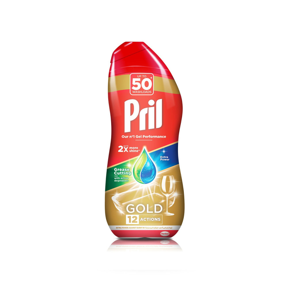 Brill Gold All-in-One Dishwasher Gel for Grease Removal 1 liter