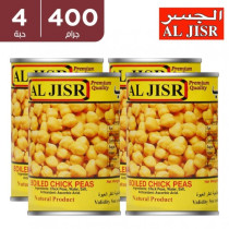 Al-Jisr Hummus Beans 400 gm 3 Pieces