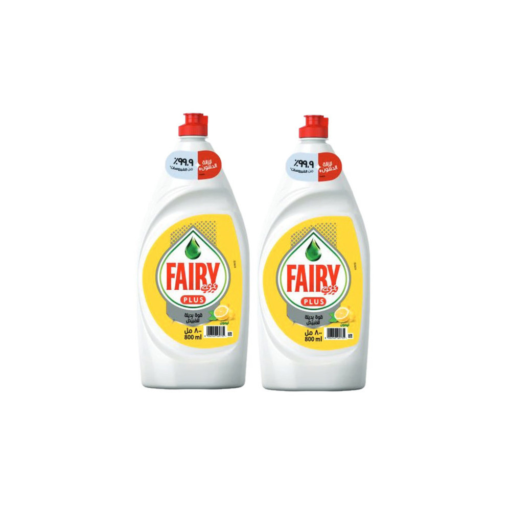 Fairy Dishwash Max Plus Lemon 2 X 800Ml