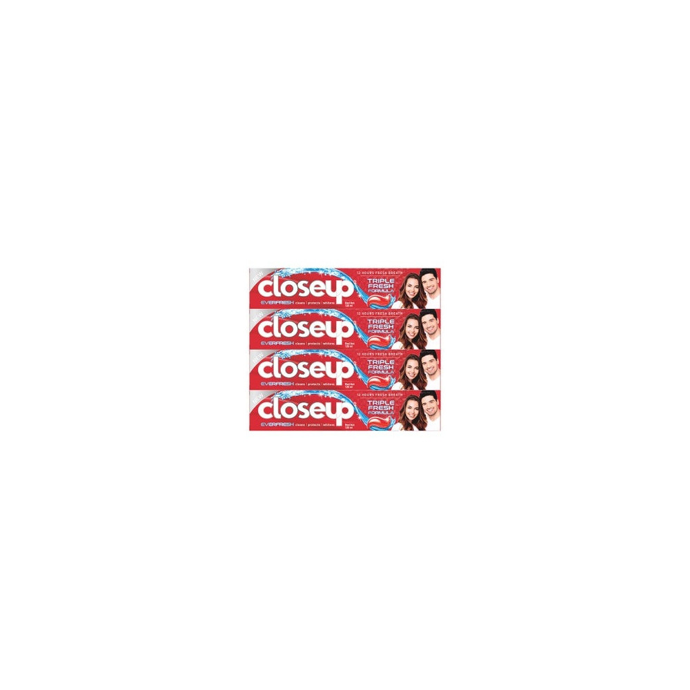 Closeup Tooth Paste Red Hot 4X120Ml