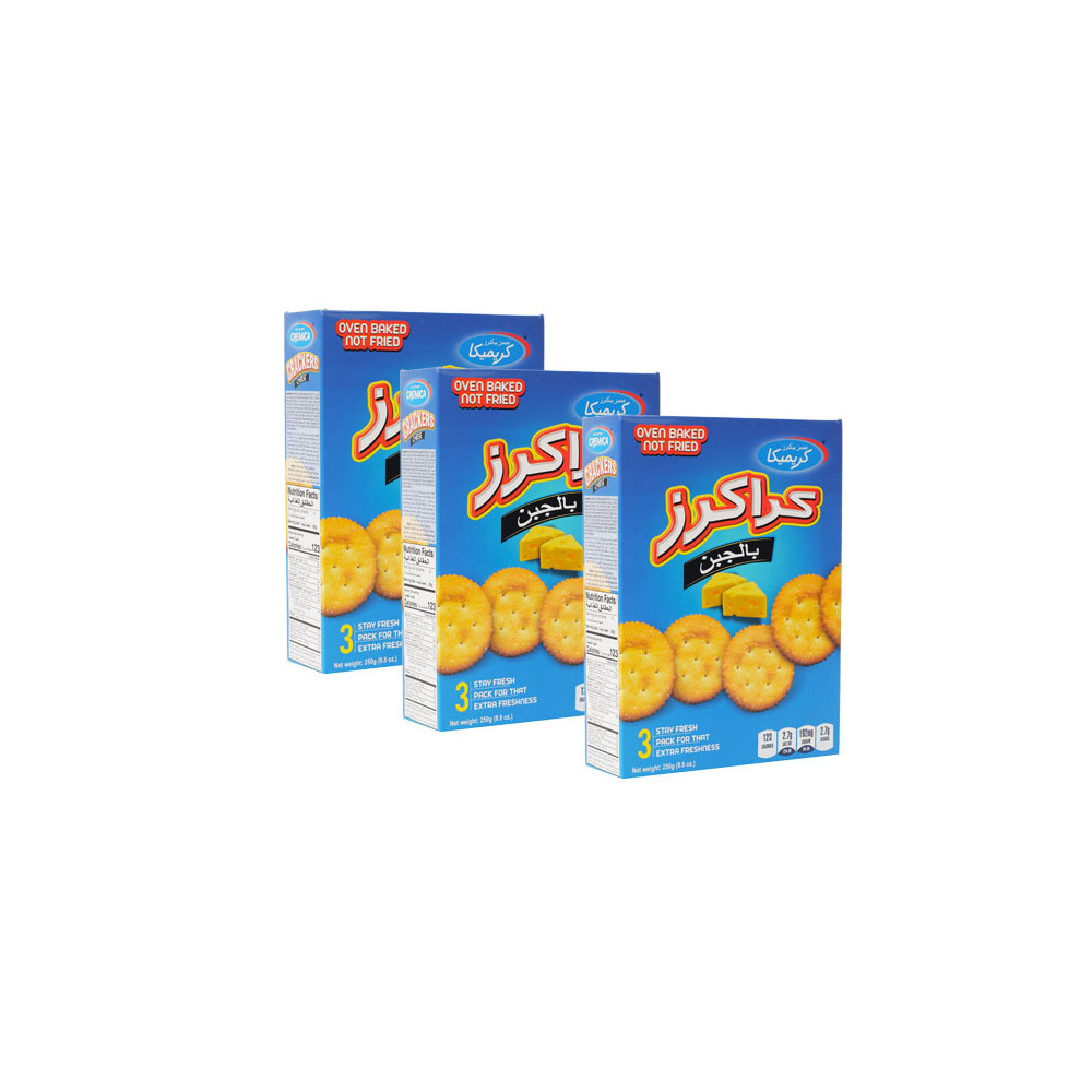 Crackers Biscuits 250 gm Cremica 3 Pieces