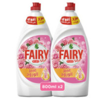 Fairy Rose Dish Wash 2X800Ml
