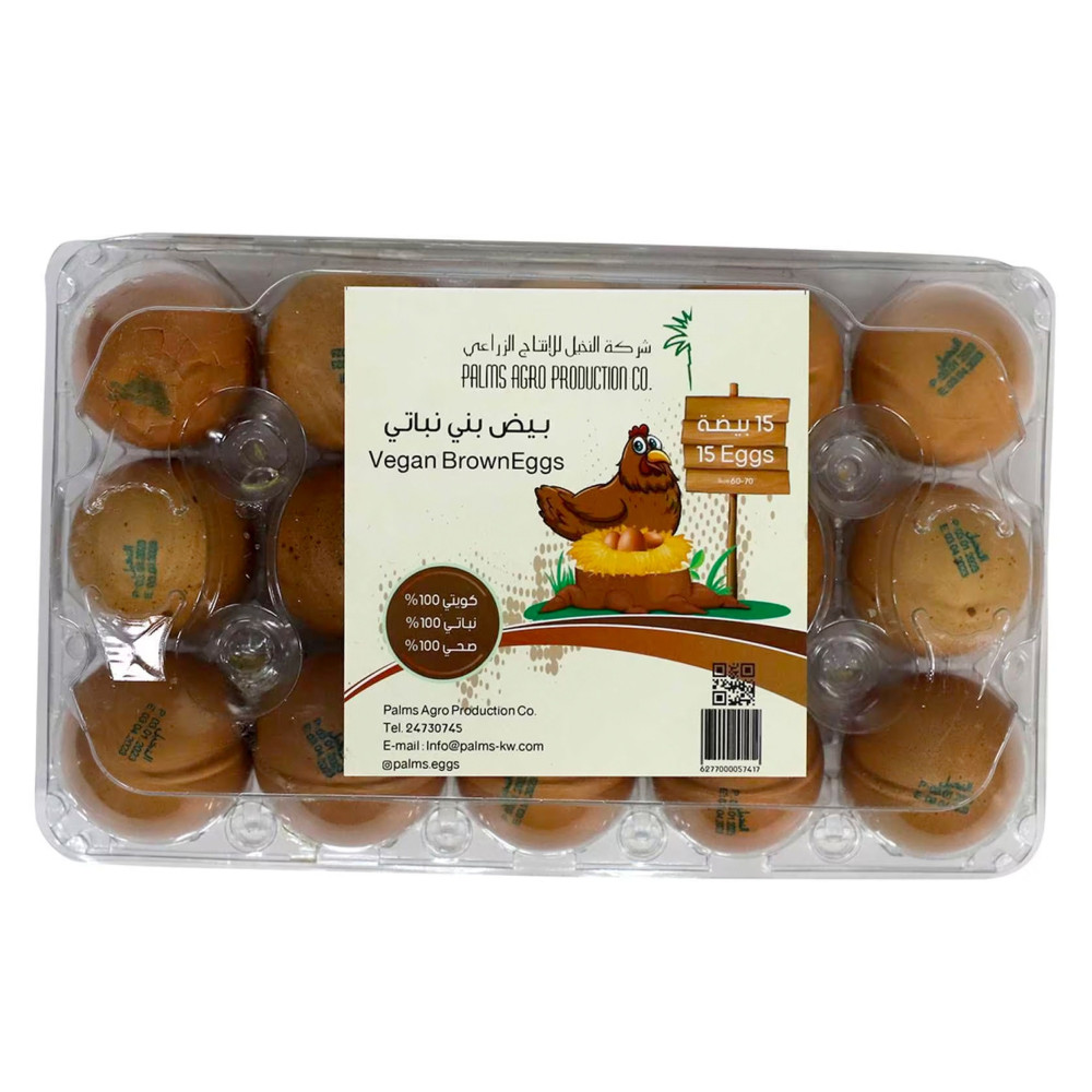 بيض النخيل بني 15 حبة