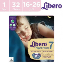 Libero Night Pants Size 7 (16-26kg) - 32 Pant Diapers