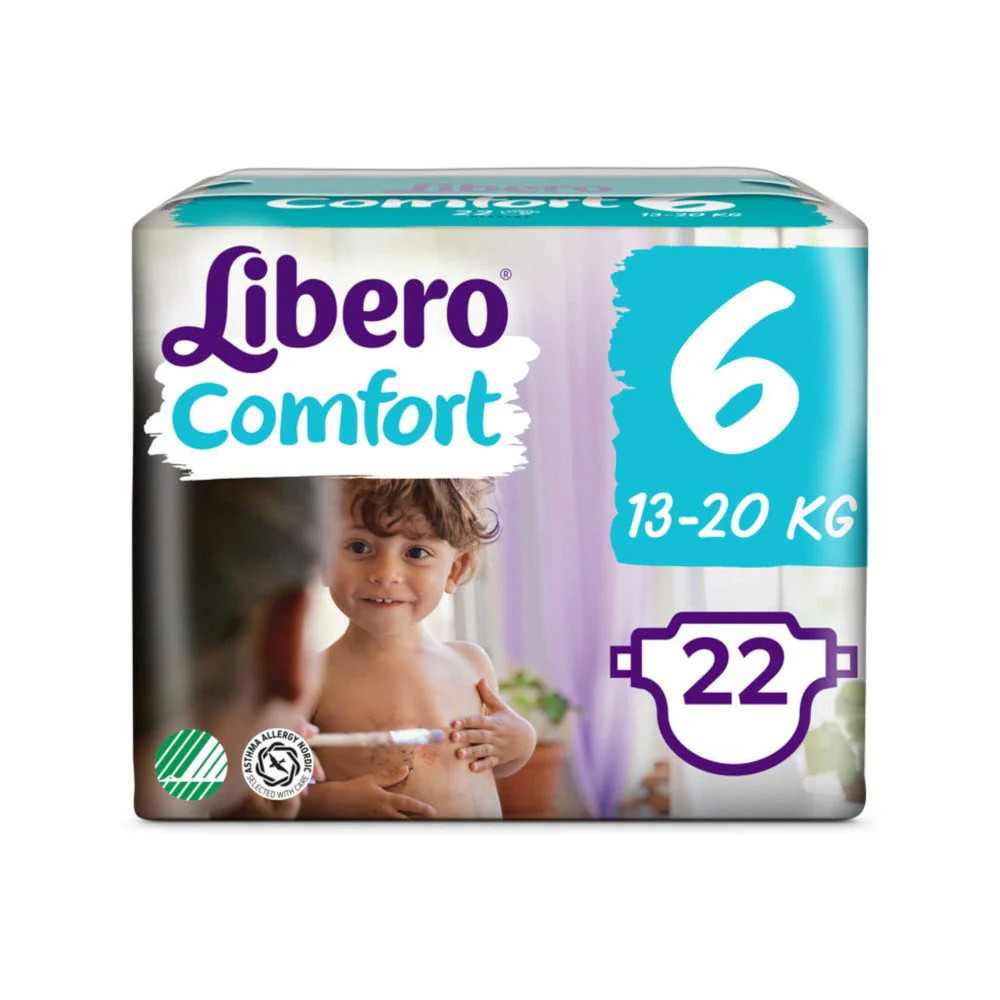 Libero Comfort 6 (13-20kg) 22 diapers