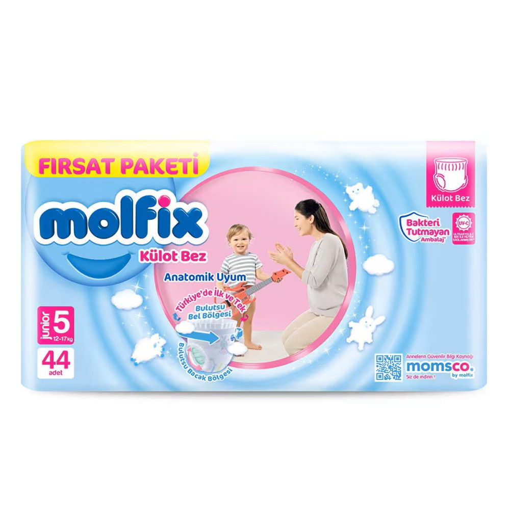 Molfix Baby Panties 5 Sizes 44pcs