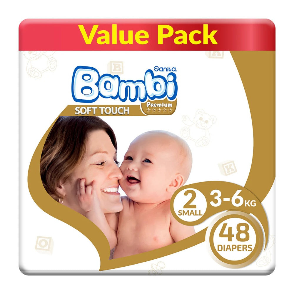 Sanita Bambi Baby Diapers Economy Mini No. 2 (48 Diapers)