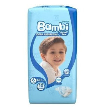 Sanita Bambi Kids Diapers Normal No. 6 (10 Diapers)