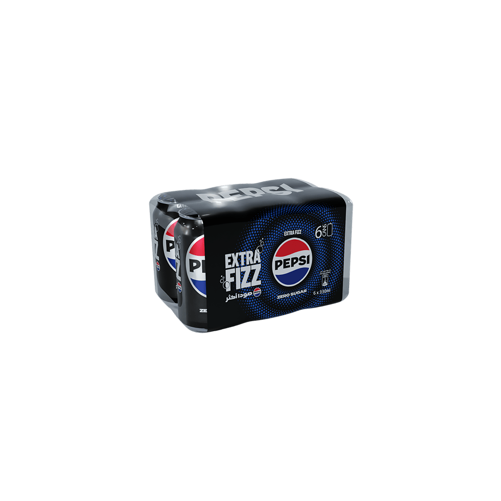 Pepsi Zero Sugar Soft Drink 330ml Box 6
