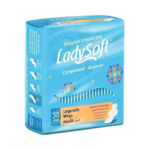 Lady Soft compressed regular with wings (30 pads)