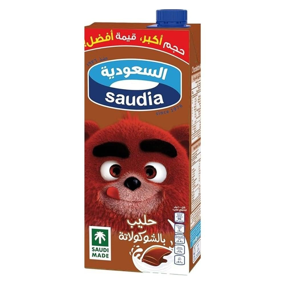 Saudia Chocolate Milk Tetra Pak 1 liter