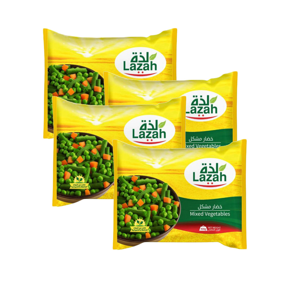 Lazah Frozen mixed vegetables, 400 g, 4 pieces