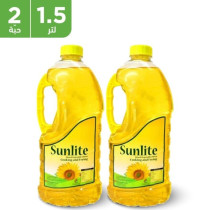 زيت طهي صن لايت ١.٥ لتر قطعتان